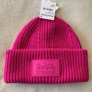 Coach Kids Vibrant Pink Knit Hat